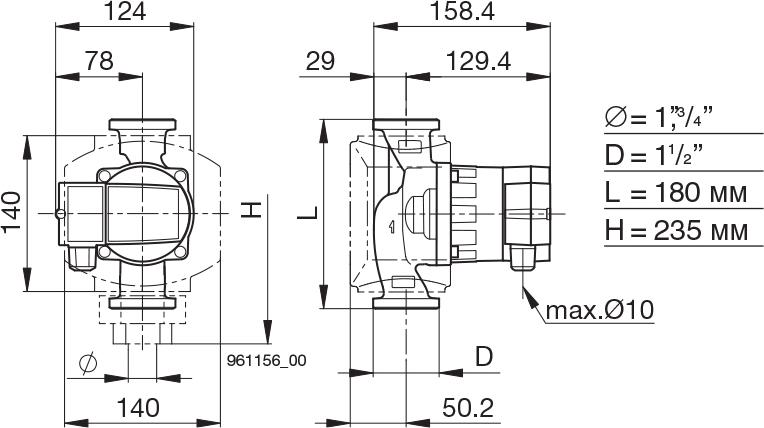 Циркуляционный насос Biral AX 13-1