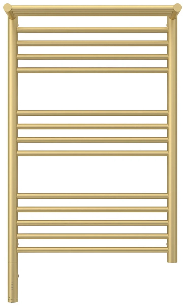 Полотенцесушитель электрический Сунержа Богема 3.0 с 1 полкой 022-5806-8050 золото