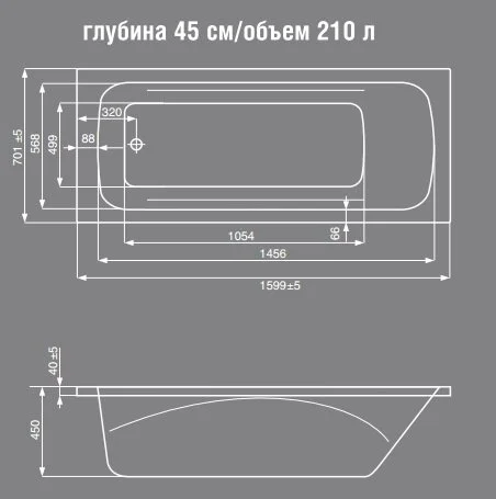 Акриловая ванна Jika Clavis 2344910006721 белый