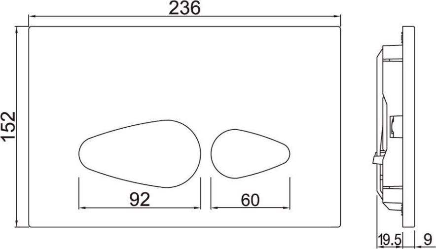 Кнопка смыва Jaquar Vignette JCP-CHR-812415