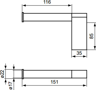 Держатель для запасных рулонов Ideal Standard Connect