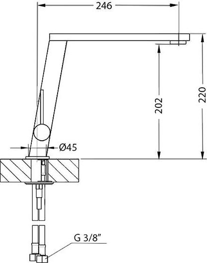 Смеситель для кухни Alveus Choice 1103780, хром