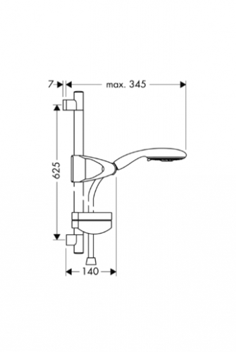 Душевой гарнитур Hansgrohe Raindance E 27887000