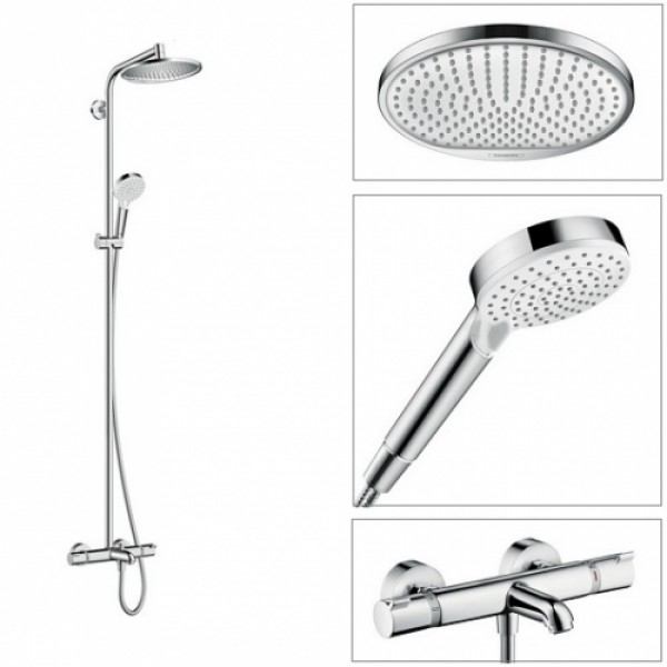 Душевая стойка Hansgrohe Crometta S 240 Showerpipe 27320000, хром