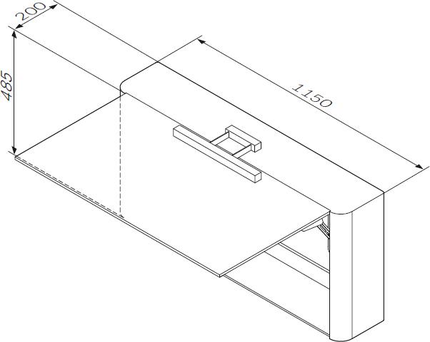 Зеркало-шкаф Am.Pm Awe M15MCX1151WF 115 см белое фактурное