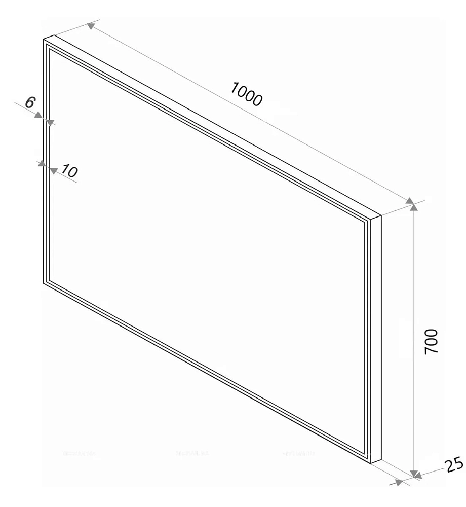 Зеркало Sintesi Armadio SIN-SPEC-ARMADIO-cromo-100 хром