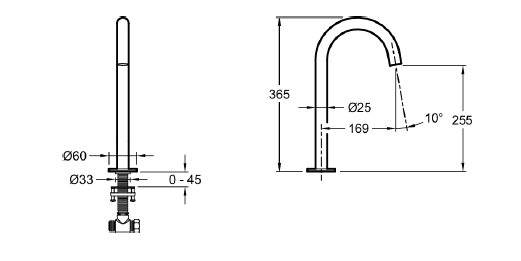 Смеситель для раковины Jacob Delafon Grands Boulevards E25388-CP+E77963-8A-CP, хром