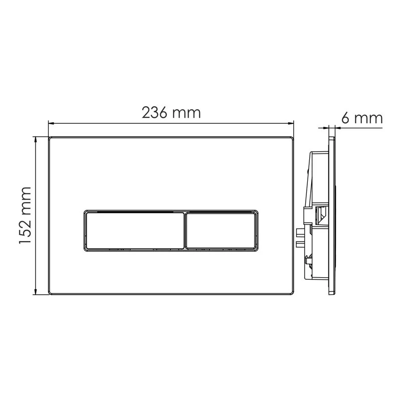 Инсталляция для унитаза WasserKRAFT Aller 10TLT.010.ME.MG03 с клавишей смыва золото матовое