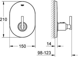 Термостат Grohe Atrio 19396000