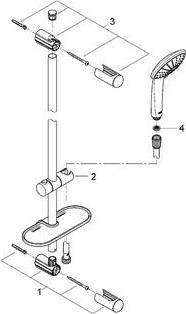 Душевой гарнитур Grohe Euphoria 27267001