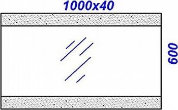 Зеркало 100 см, Aqwella Бергамо Ber.02.10