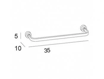 Полотенцедержатель Inda Dado A1290ACR хром