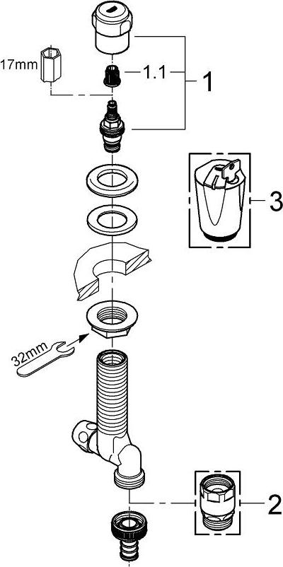 Вентиль Grohe Eggemann 41050000