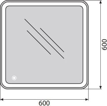 Зеркало BelBagno SPC-MAR-600-600-LED-TCH