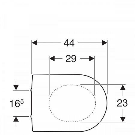 Крышка-сиденье Geberit iCon 574130000 с микролифтом, белый