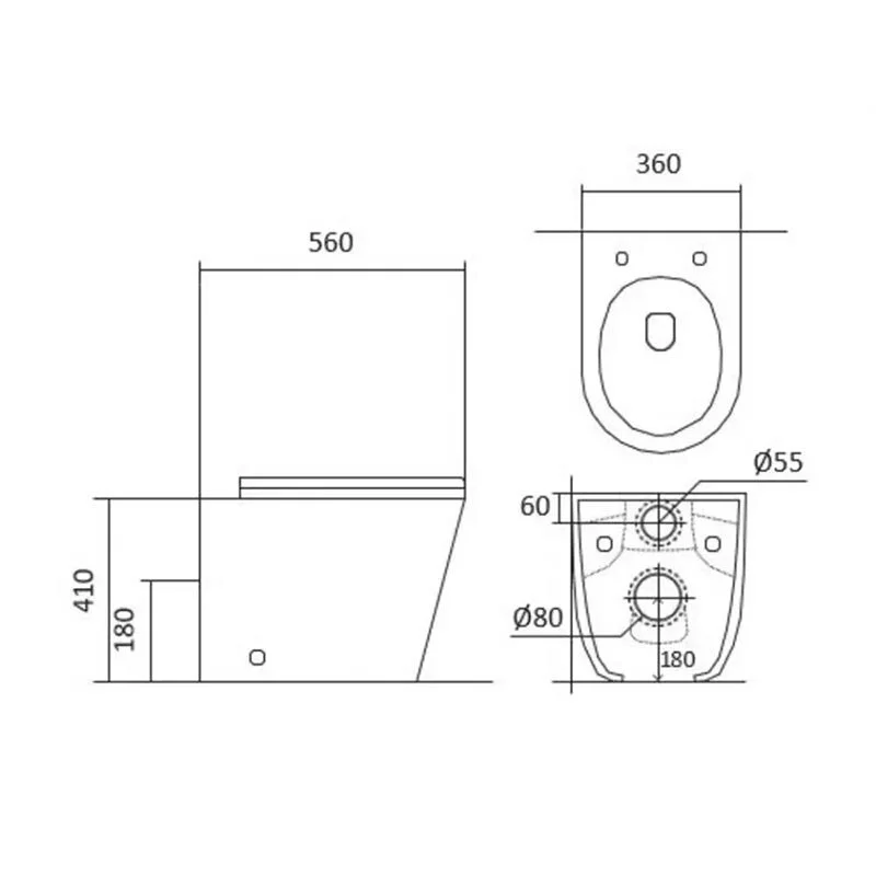 Инсталляция Ideal Standard Prosys Eco Frame M с безободковым унитазом Aquatek Вега E233267/AQ1906-00, AQ1906-00, белый, сиденье микролифт