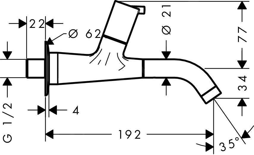 Кран для раковины Hansgrohe Talis 32141000 хром