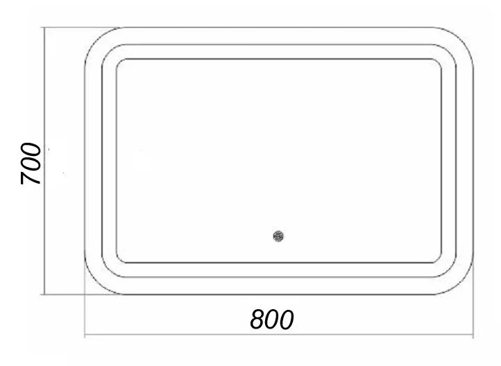 Зеркало Loranto Стиль CS00058605 белый