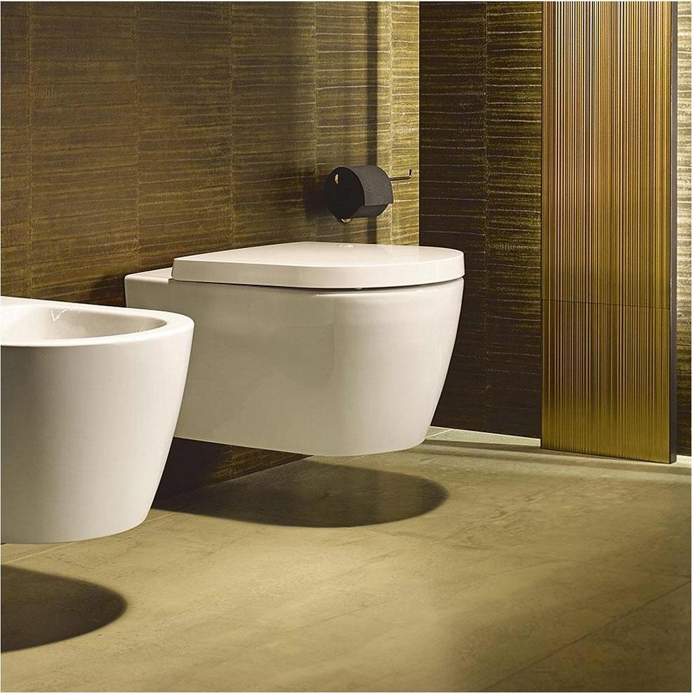 Подвесной унитаз Duravit ME by Starck Rimless 45290900A1 безободковый с сиденьем микролифт