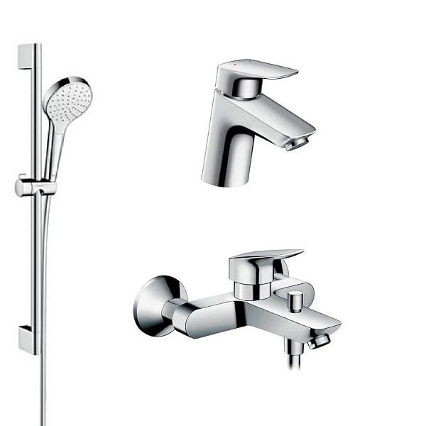 Душевой комплект Hansgrohe Logis, хром, c душевым гарнитуром