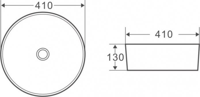 Раковина накладная 41 см Belbagno BB1315