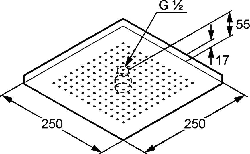 Верхний душ Kludi A-QA 665310500