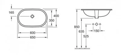 Раковина Villeroy&Boch O.Novo 41626001 белый