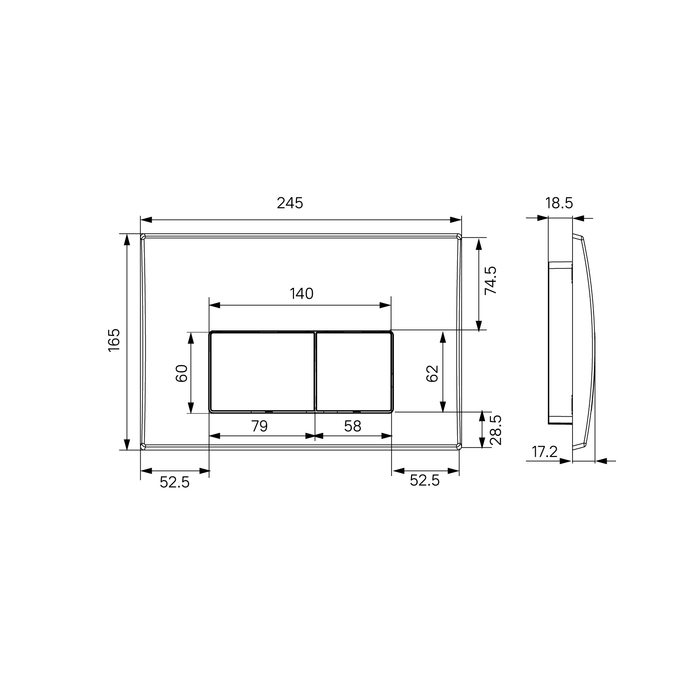 Кнопка смыва Iddis Optima Home OPH10W0i77