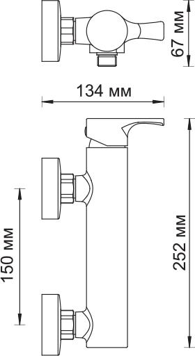 Смеситель Wasserkraft Berkel 4802 для душа