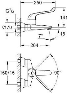 Смеситель для раковины Grohe Euroeco Special 32795000