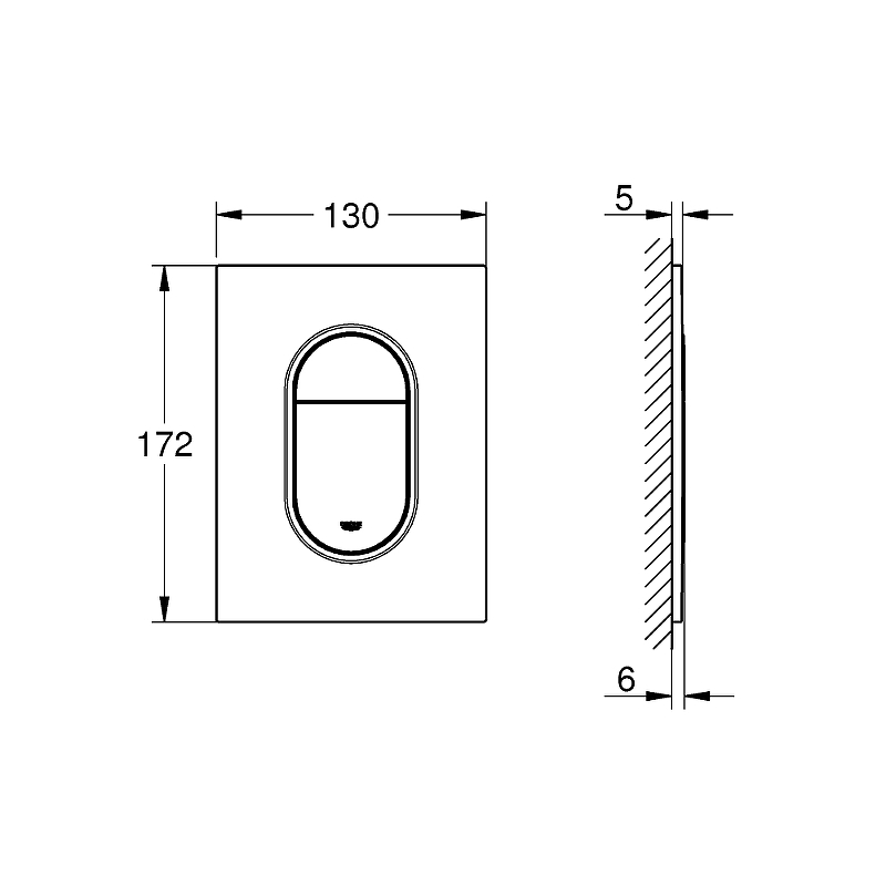 Инсталляция для унитаза Grohe Rapid SL 39504000 с клавишей смыва, хром