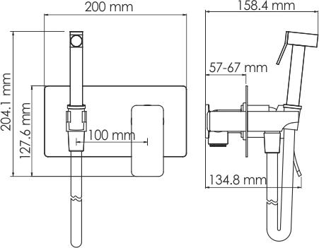 Смеситель WasserKRAFT Aller 10638 для душа