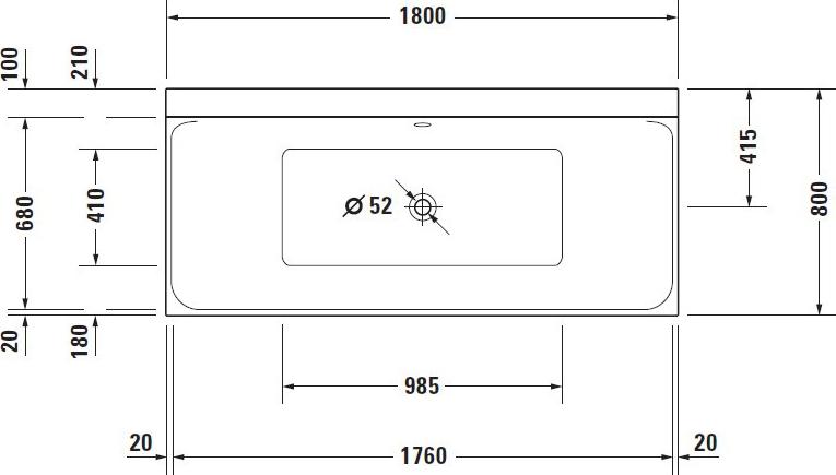 Акриловая ванна Duravit P3 Comforts 180х80 700377 700377000000000+790100000000000