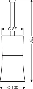 Ёршик Axor Citterio 41536000 хром