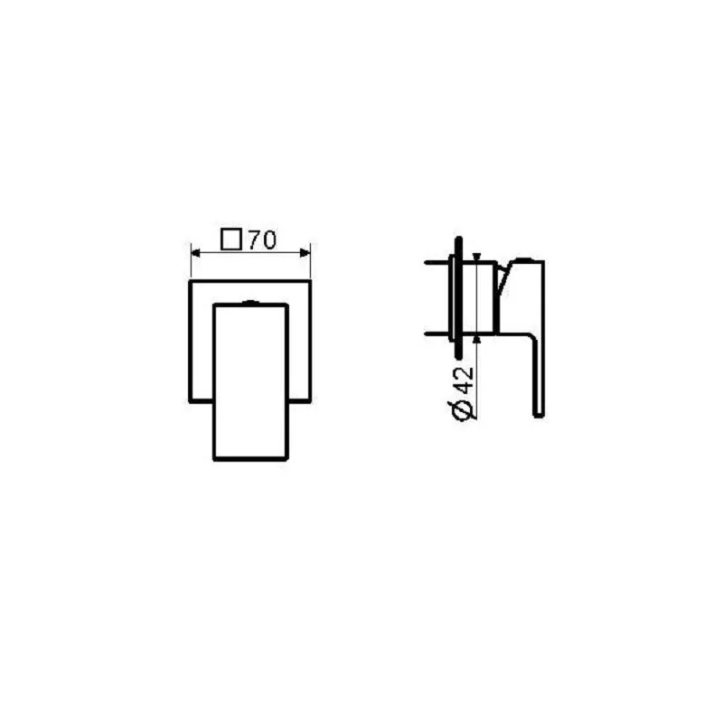 Смеситель для душа Plumberia Selection Tag TG1111NO черный