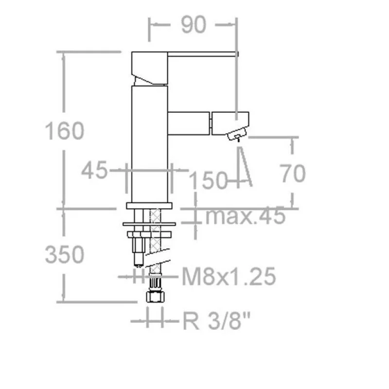 Смеситель для биде Ramon Soler Kuatro Nk 4903 хром