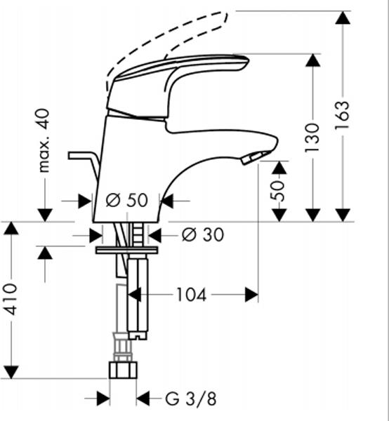 Смеситель для раковины Hansgrohe Avista 31708000, хром