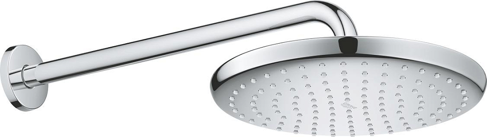 Верхний душ с кронштейном Grohe Tempesta 26668000, хром / белый