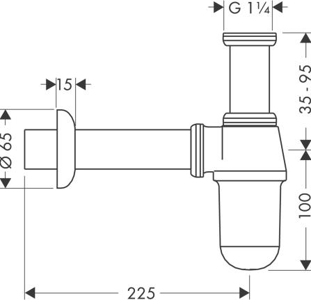 Сифон для раковины Hansgrohe 52053000