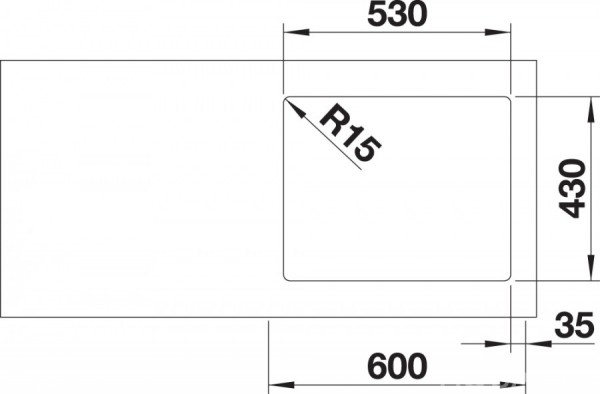 Кухонная мойка Blanco Andano 500-IF 522965