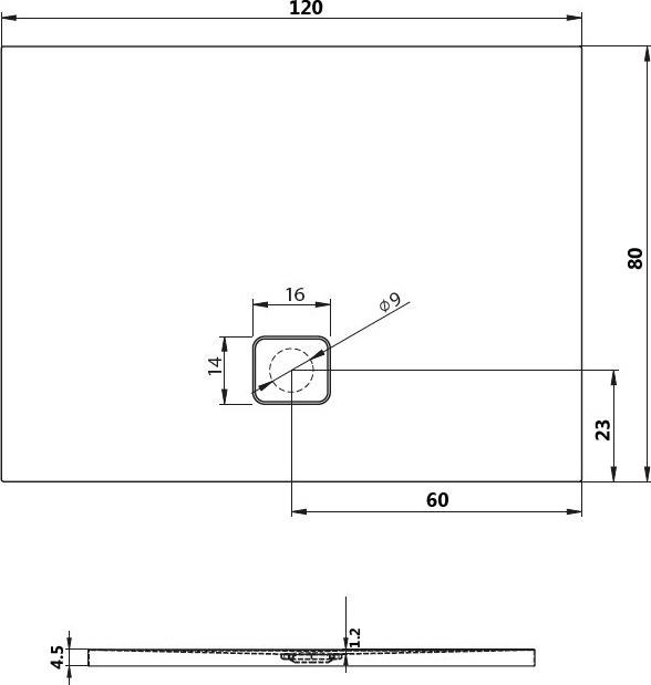 Душевой поддон Riho Basel 406 120x80см черный D005008065