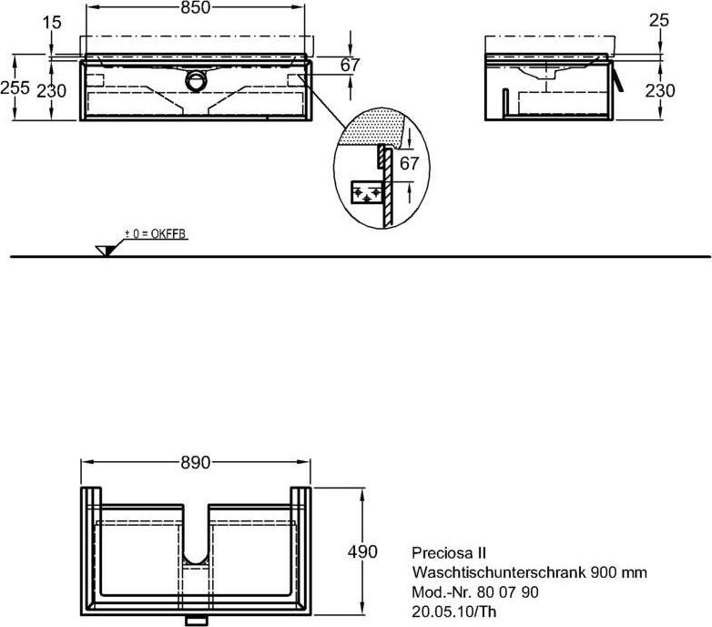 Тумба под раковину 90 см Geberit myDay 800790000, белый