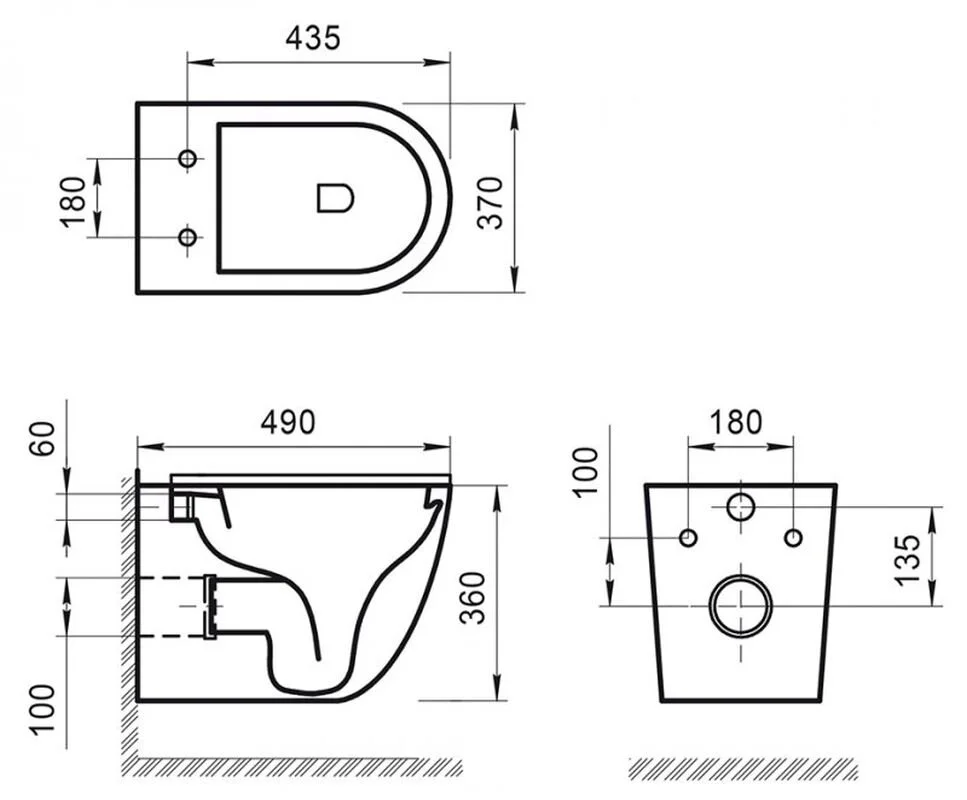 Инсталляция BelBagno с безободковым унитазом BelBagno Sfera-R BB046CHR, сиденье микролифт, клавиша хром, комплект