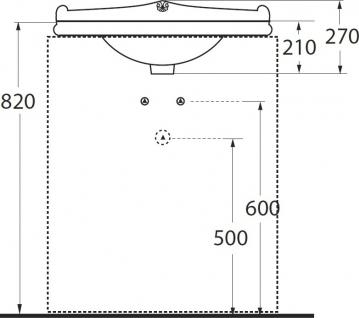 Раковина Azzurra Jubilaeum 60 JUB200/60M bi*1, белый