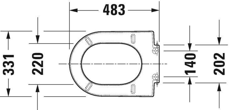 Сиденье для унитаза Duravit Starck 2 0063320000