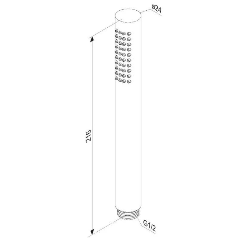 Душевая лейка Damixa Scandinavian Pure 936020300 черный