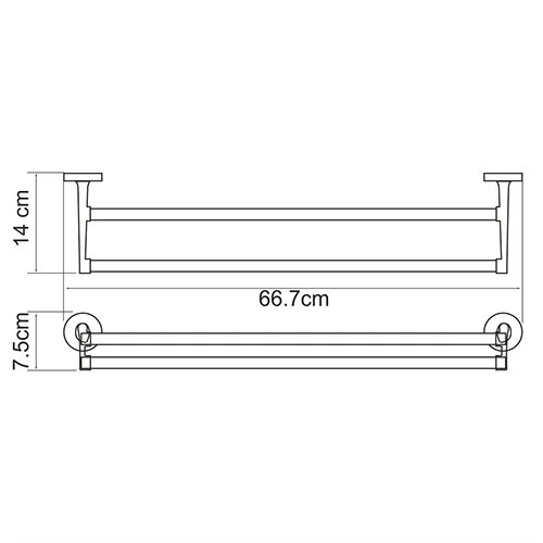 Полотенцедержатель WasserKRAFT Rhein К-6200 K-6230 хром