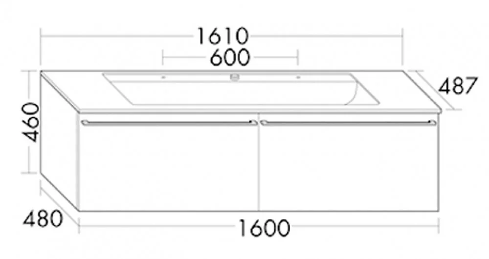 Тумба под раковину Burgbad Bel SEDS161F2170С0001*1 бежевый