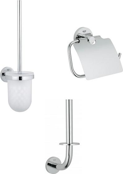 Набор 3 аксессуаров для ванны Grohe Essentials, хром