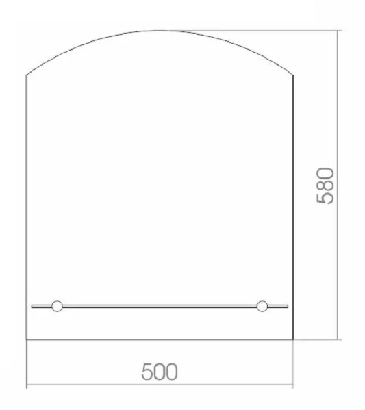 Зеркало Loranto Шанс 500988715 белый